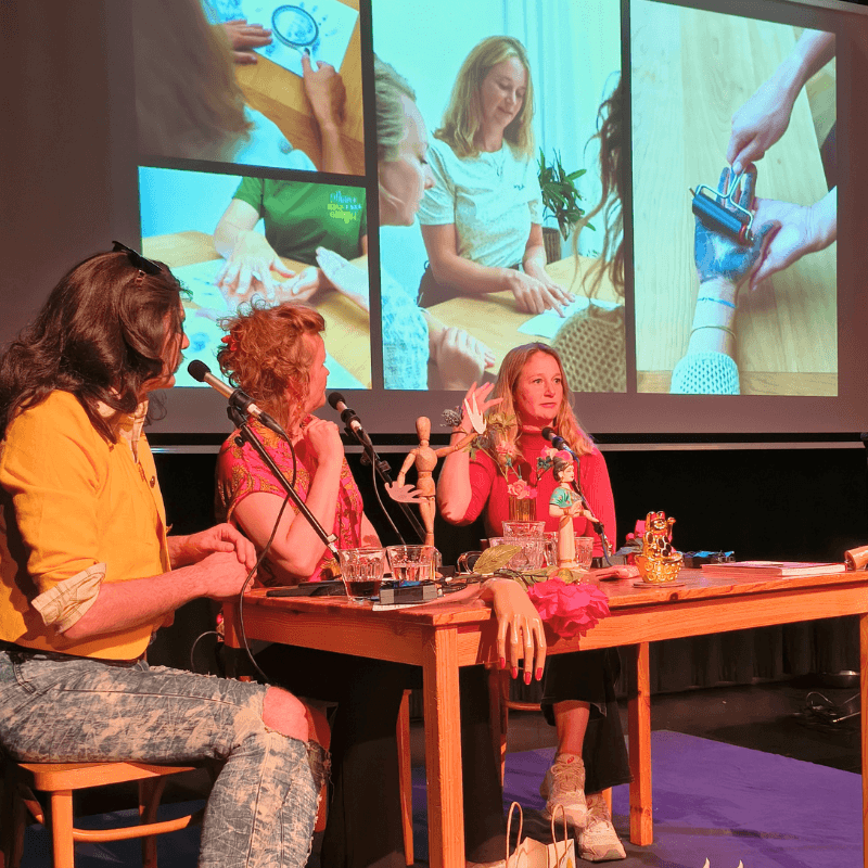 handlezer bij talkshow