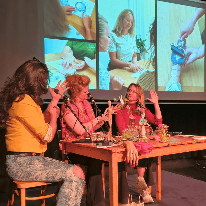 handlezer bij talkshow